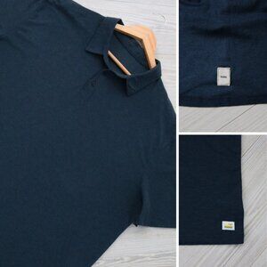 Vuori Men's 2XL Navy Strato Tech Polo Shirt Hybrid Athleisure Performance V188